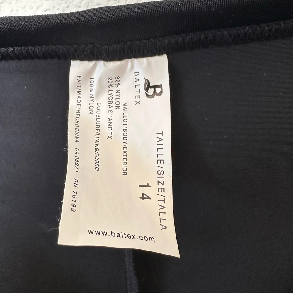 Baltex Black Swim Skort for Women Size 13/14